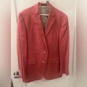 Red/coral Ralph Lauren sport coat. Great for spring and summer!